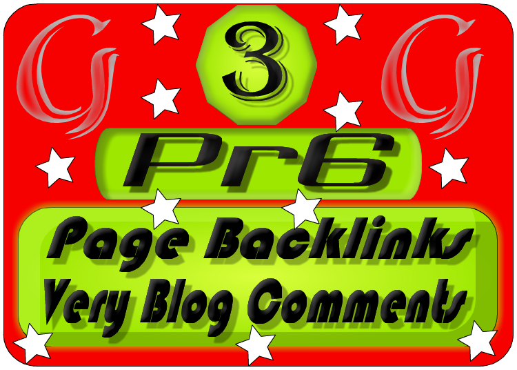 Creat Actual 3 PR6 Page Backlink Blog Comments