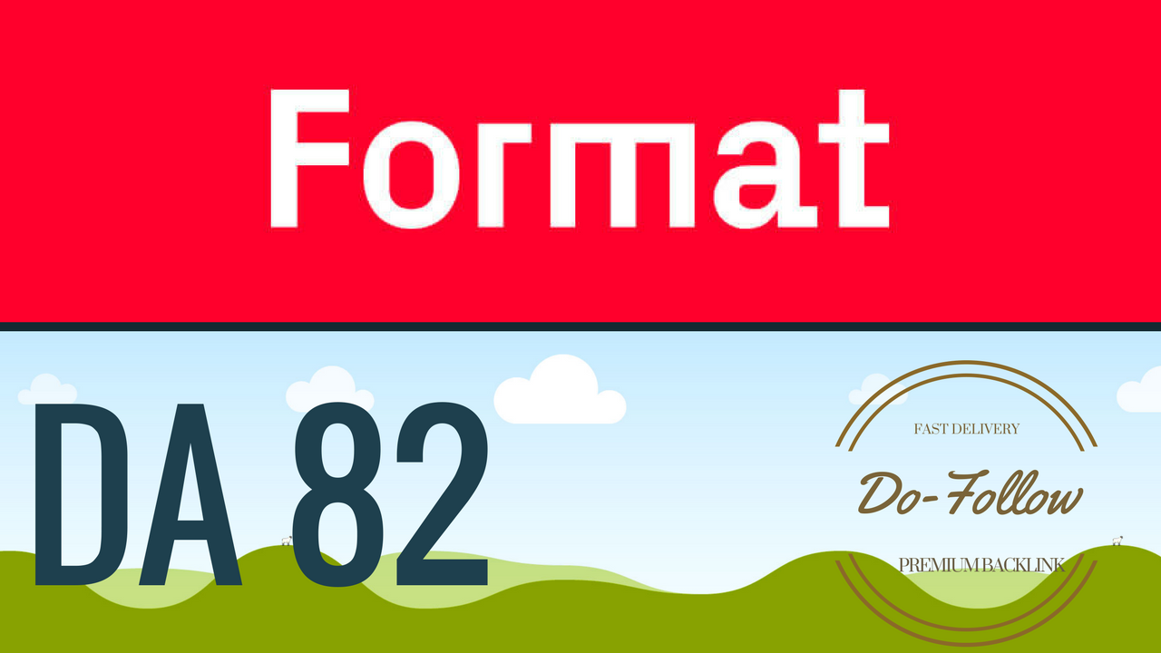 Write a Guest Post On Format. com DA 87