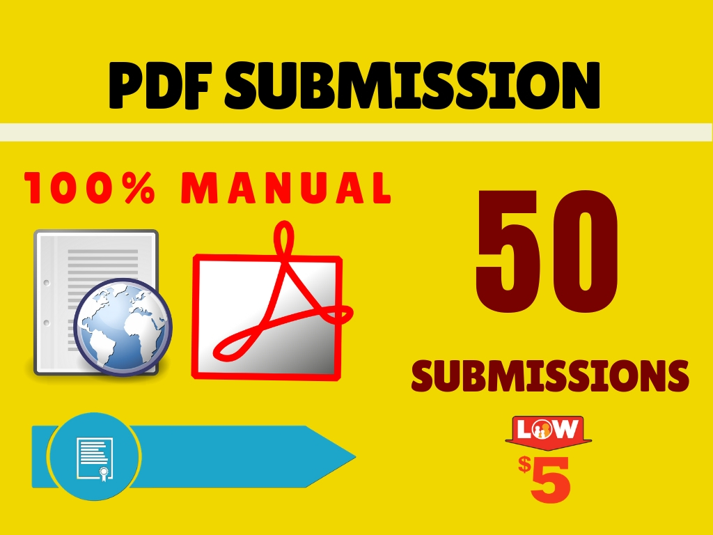 Manual PDF Submission or Document Submissions 50 High...