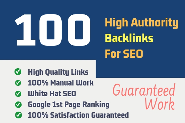100+ High Authority Backlinks White Hat SEO
