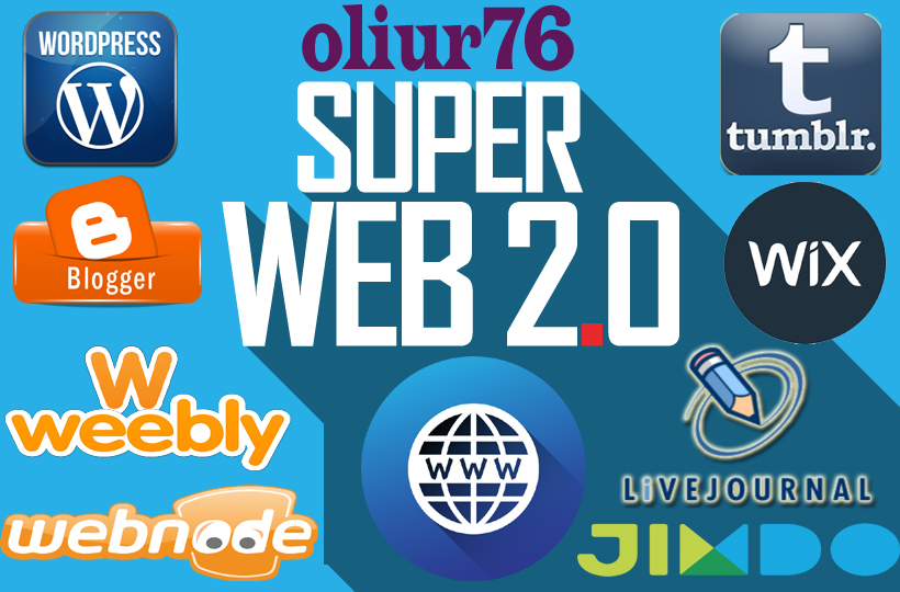Manually create 25 super web 2.0 blog with powerful c...