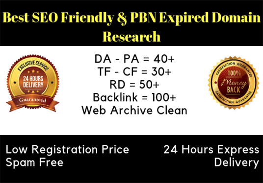 Research Best Expired Domain For You With High Metric...