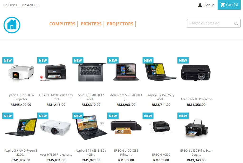 Great looks Prestashop 1.7.4.2 classic template impro...