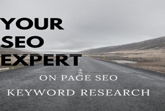 do on page seo, keyword research