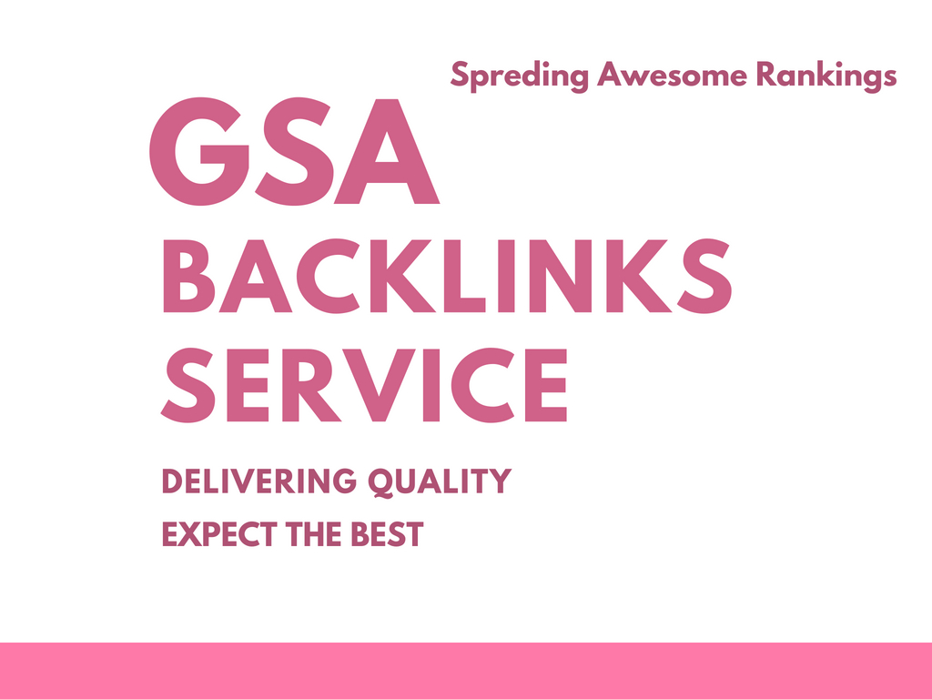 do amazing 10, 99,999 gsa, seo backlinks for website...