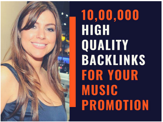 Do promotion of your music by 10, 00,000 SEO backlink...