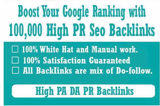 Boost your google ranking with 100,000 high PR seo ba...