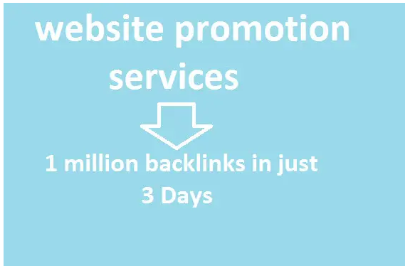 Provide 1 million offpage backlinks for website promo...