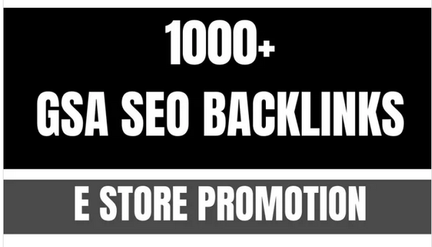 make gsa seo backlinks for ebay, amazon, etsy store...