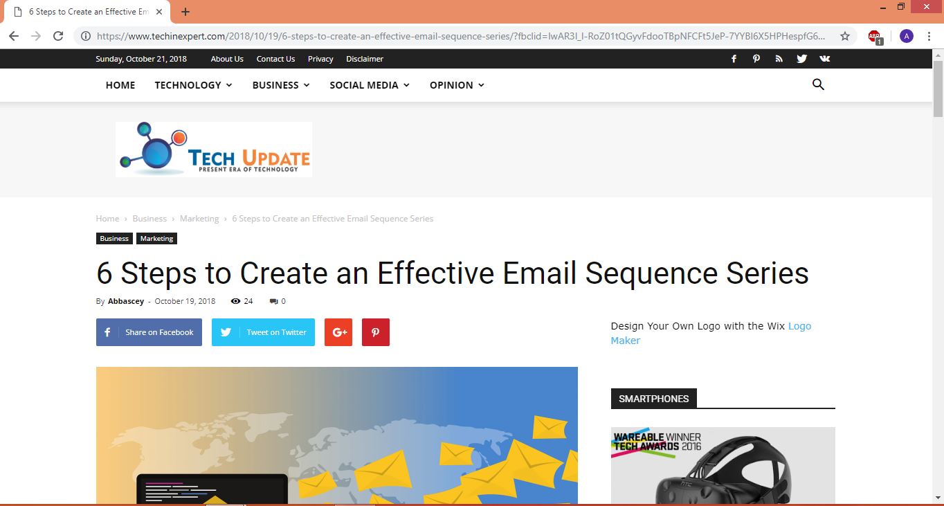 Do guest post on techinexpert. com with dofollow