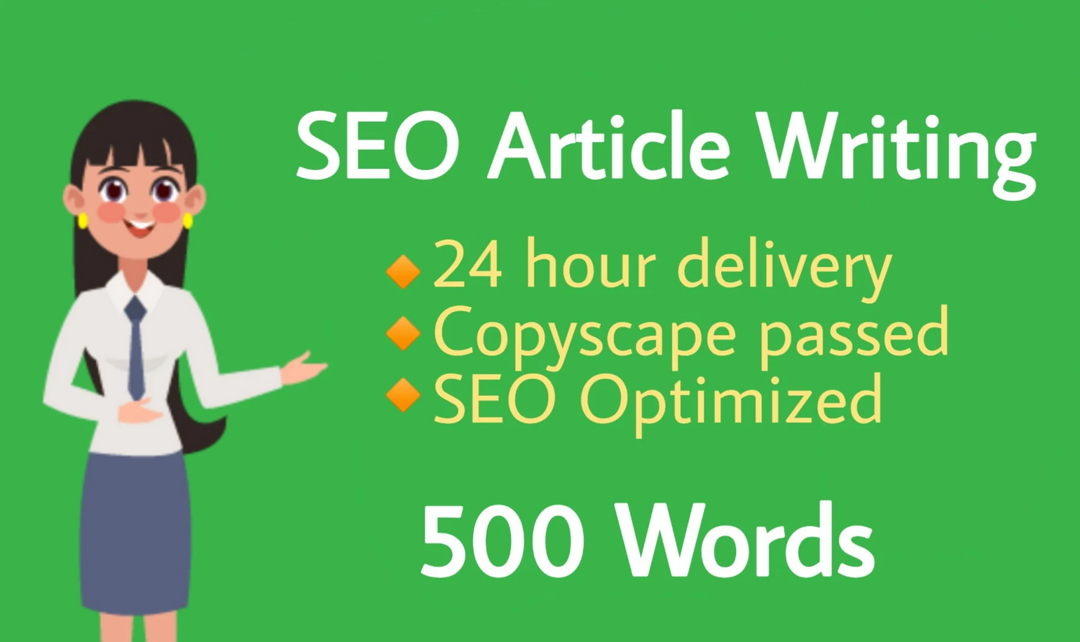 Top Quality SEO article writing of 500 words in 24 ho...