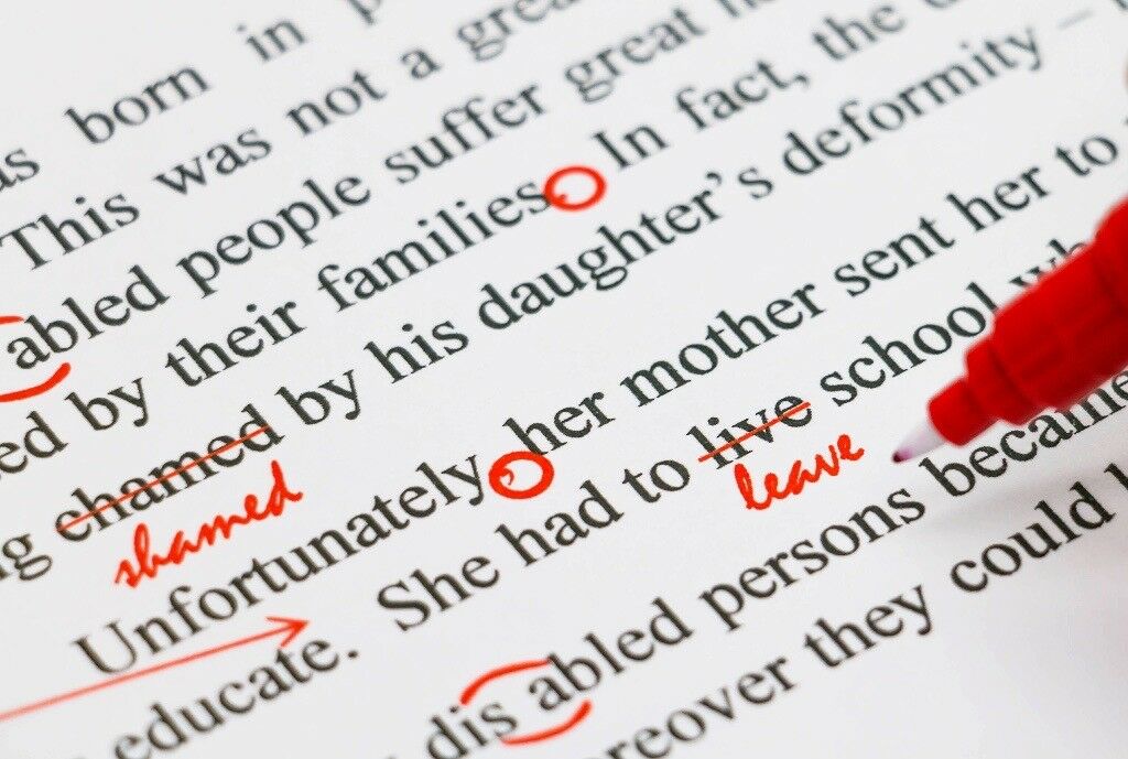 Proofreading Essays, emails and documents