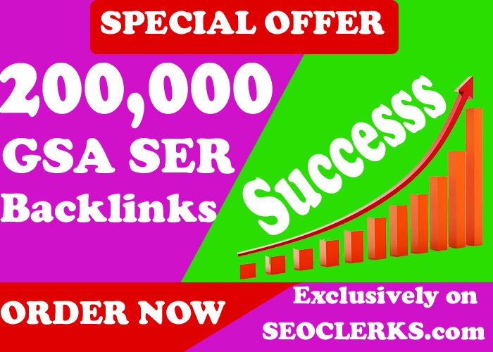200,000 GSA Backlinks for Faster Google Ranking, Lin...