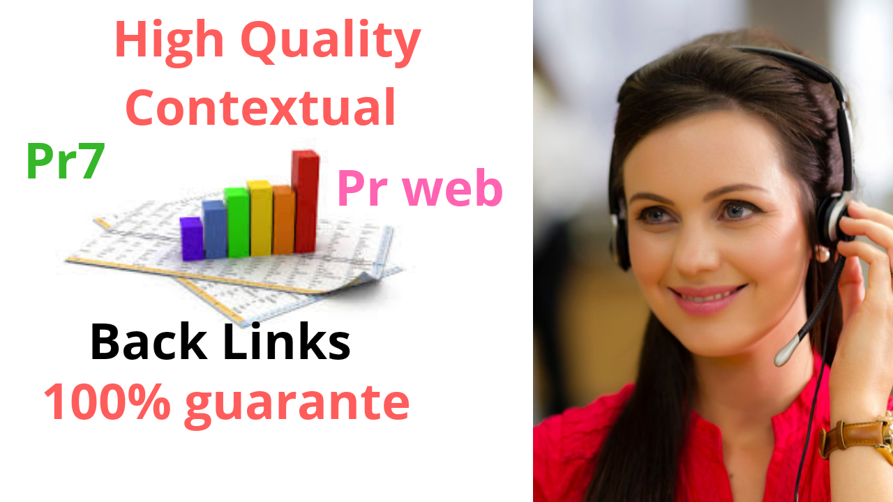 High Quality 500 contextual Pr7 PrWeb back links. goo...