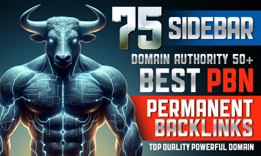 75DA+ PERMANENT SIDEBAR FOOTER BLOGROLL HOMEPAGE PBN Dofollow 