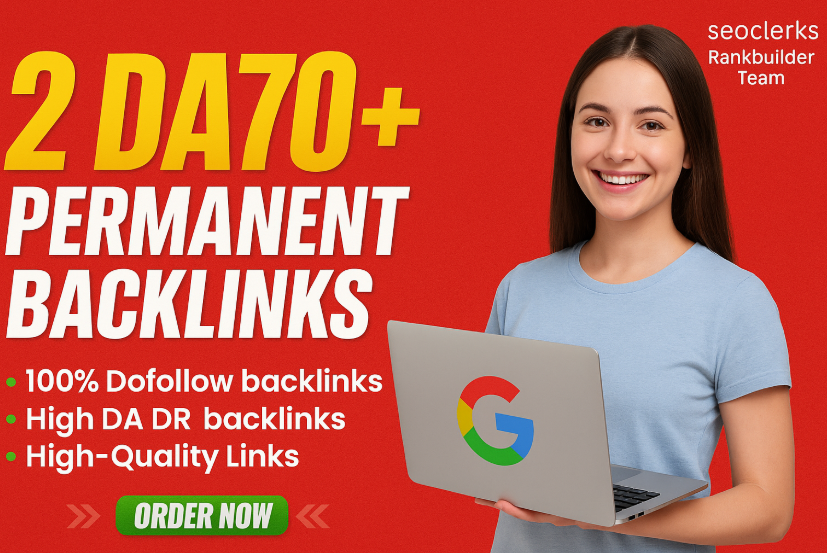 You will get 2 DA70+ PBN backlinks for Rank Fast on Google 