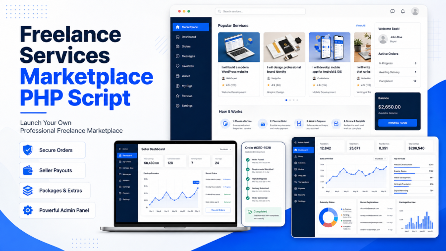 Freelance Services Marketplace PHP Script
