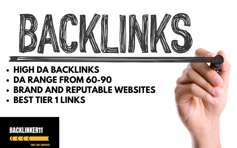HIgh DA Backlinks || DA Range 60-90 || Links from Branded and Reputable Sites