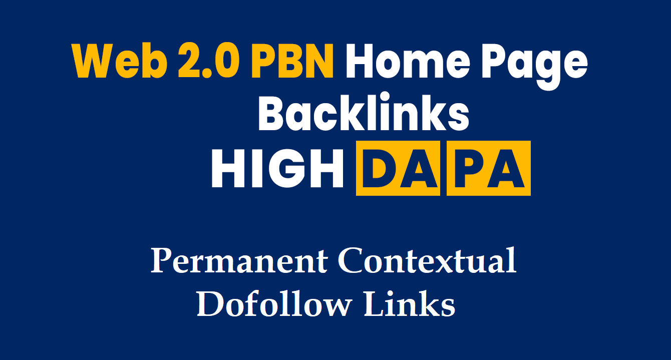 100+ PBN Web2.0 Good Domain Authority Premium Quality Homepage SEO backlinks in 24hrs