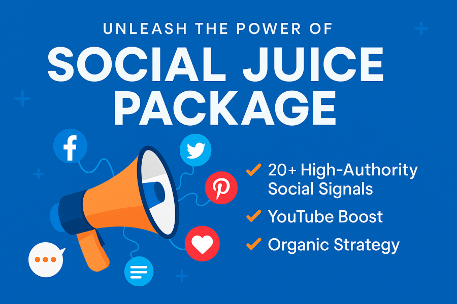 S0CIALS Juice Package | 20+ High Authority + YouTube Boost