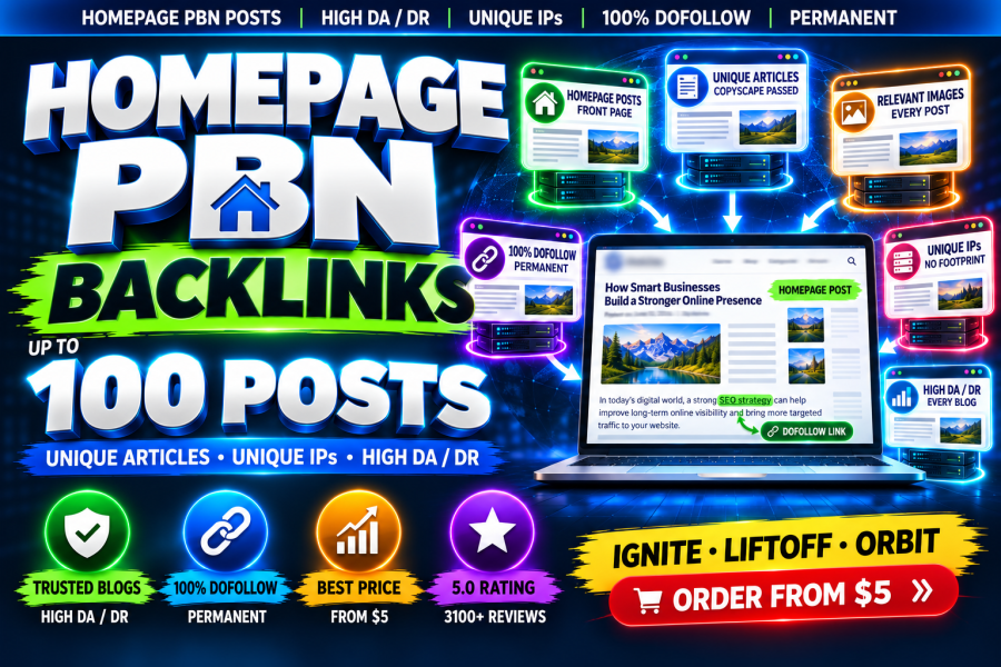 Create 20 High DA DR Homepage PBN Backlinks to Skyrocket Your SERP