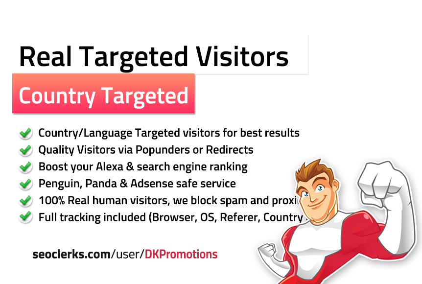 Send 10,000 weekly TARGETED Real Visitors to your website