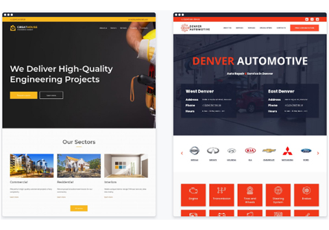 create professional wordpress landing page