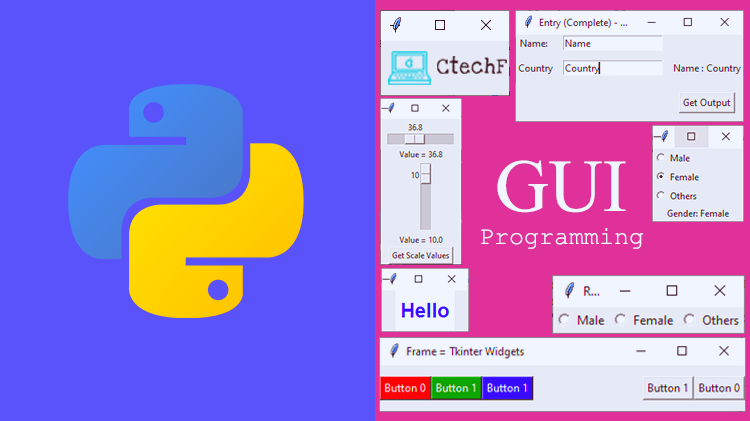 I will do python gui bot, scraper with graphical user interface