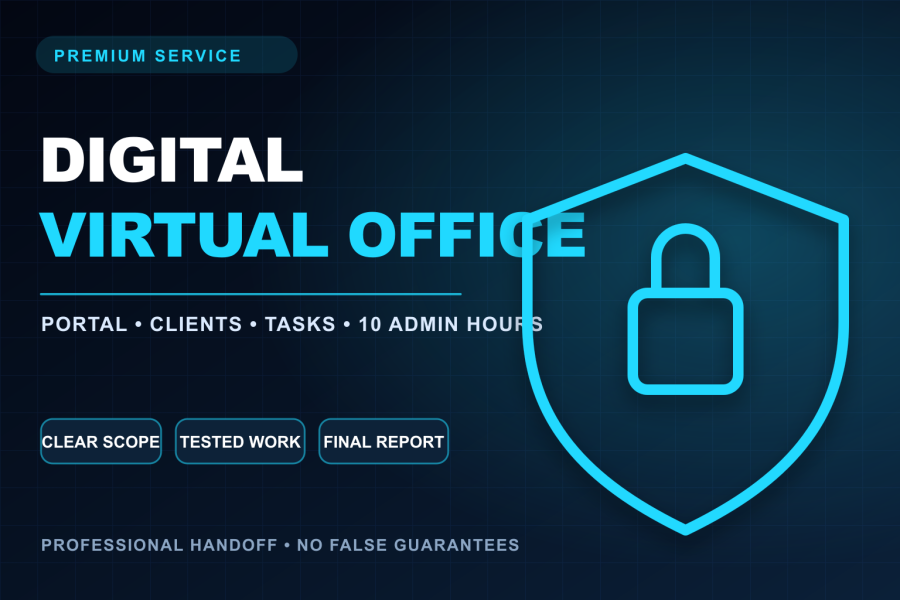 I will set up and operate your digital virtual office for 30 days