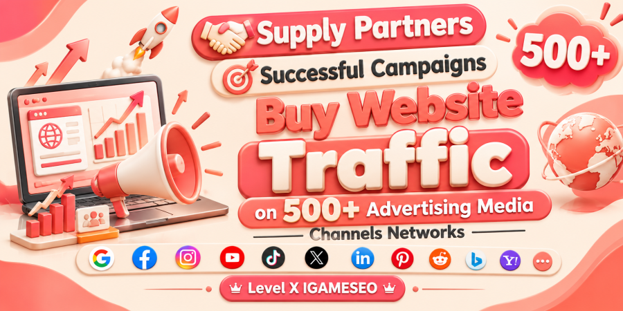 Supply Partners Successful Campaigns Buy Website Traffic on 500+ Advertising Media Channels Networks