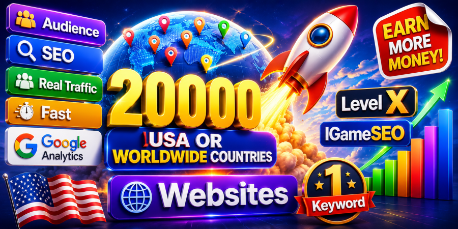 Audience SEO Real Traffic Fast Google Analytics 20000 USA Or Worldwide Countries Websites 1 Keyword