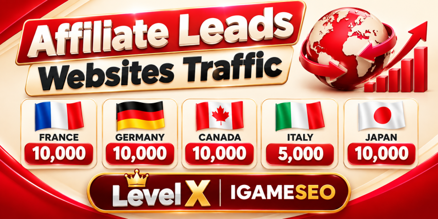 Affiliate Leads Websites Traffic 10,000 France 10,000 Germany 10,000 Canada 5,000 Italy 10,000 Japan