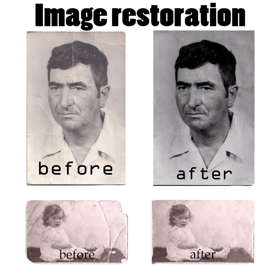 I will do professional image restoration.