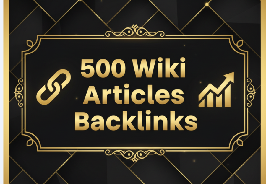 I will provide 500 Wiki articles Backlinks (contextual backlinks)