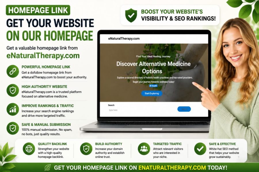 Add your website or blog to eNaturalTherapy