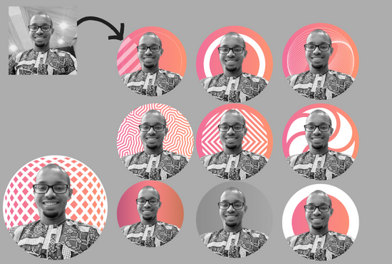 Professional social media profile picture design
