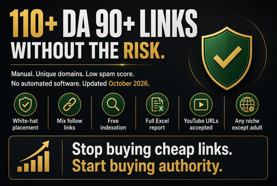 Rank Higher in 2027 | 110 Manual DA 90+ PR9 Backlinks | White-Hat Placement