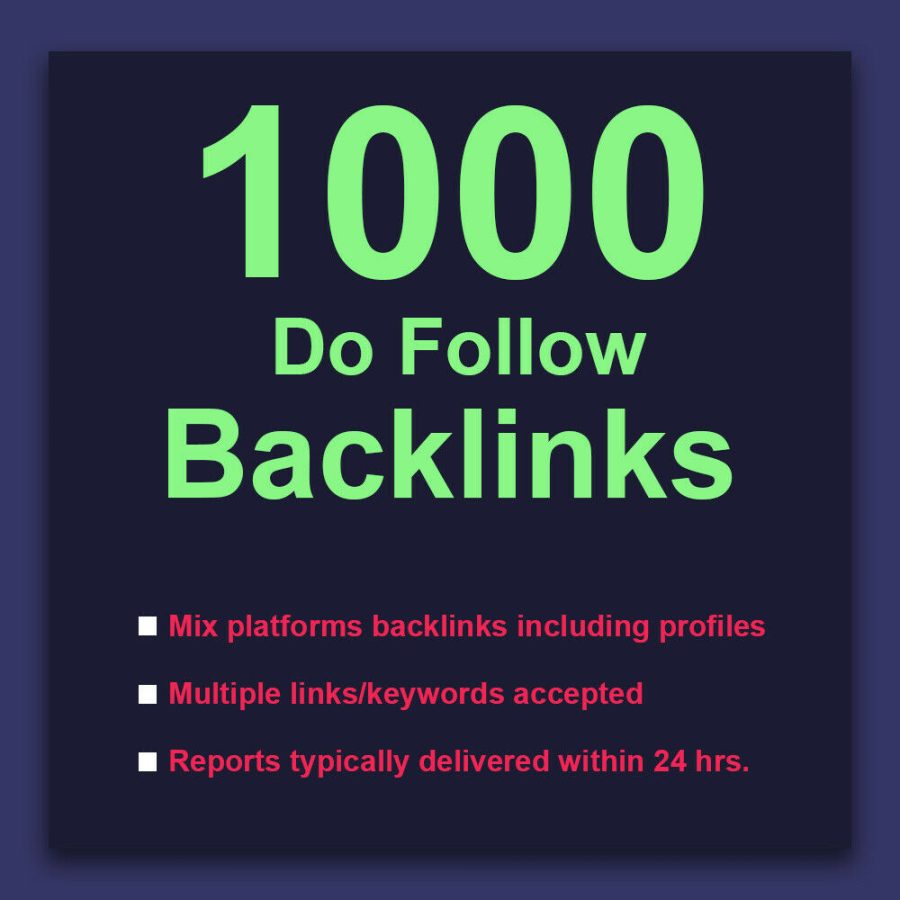 2000+ Do-Follow best quality Backlink For website SEO/SERP