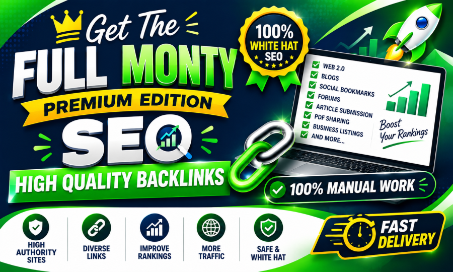 Get full monty premium Edition backlinks from high DA websites