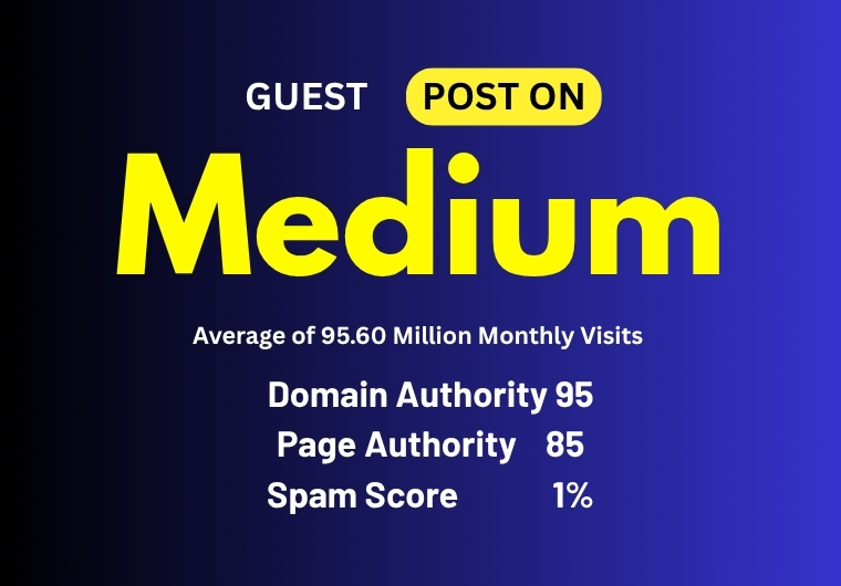 Publish an Article Ai Post Medium DA 95 Permanent Backlinks Natural Indexing Rank in Google