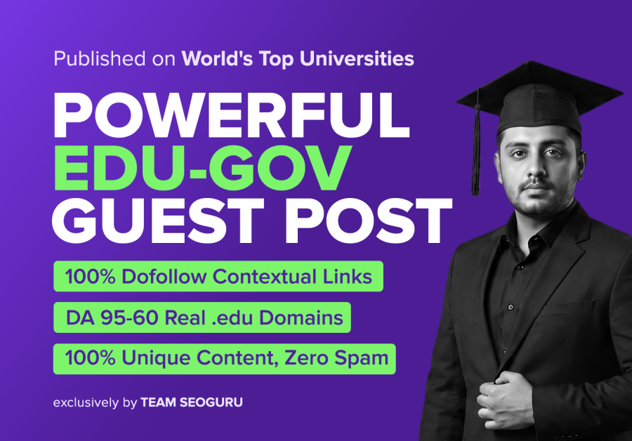 2 EDU Guest Posts on TOP Universities DA 95-60 DoFollow Links