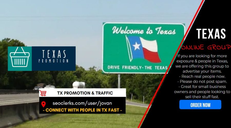 Connect with 4000 People in Texas using a Shoutout Promo to online group, get social signals traffic