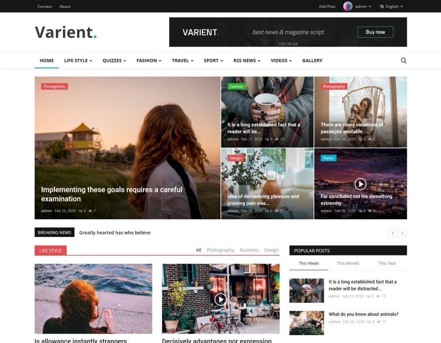 full News Dynamic Portal - customizable 