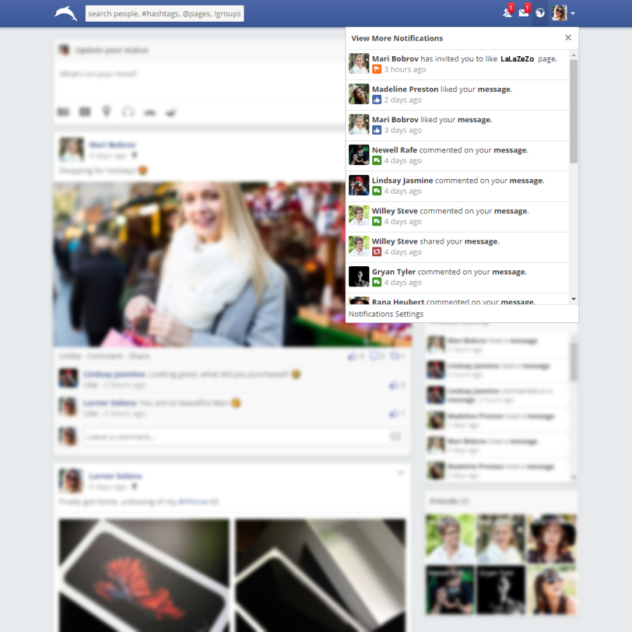 Design full Social Media Dynamic Website + Admin Panel - Ready to use