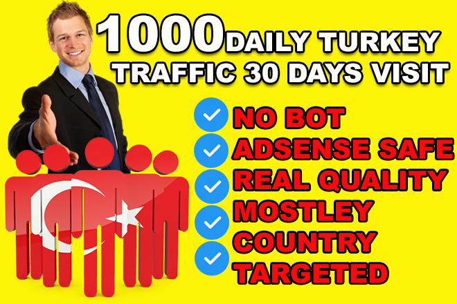 Turkey Traffic Real Website Visitors 30 Days