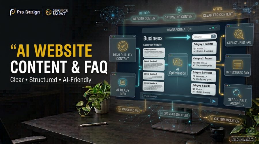 I Will Turn Your Website Content Into Clear AI Ready FAQs