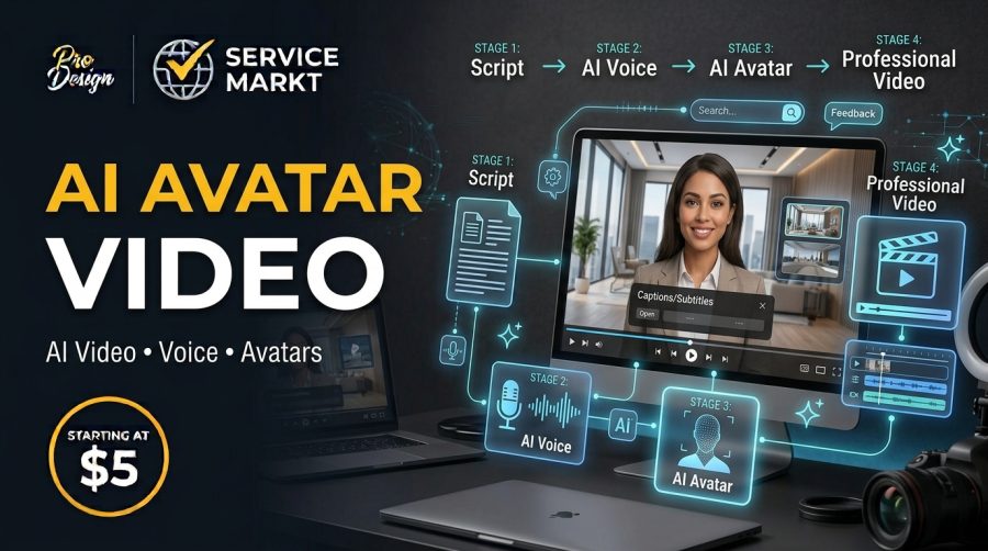 I Will Create Professional AI Avatar Videos