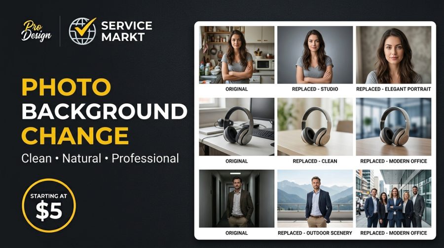 I Will Change the Background of Your Photos Professionally
