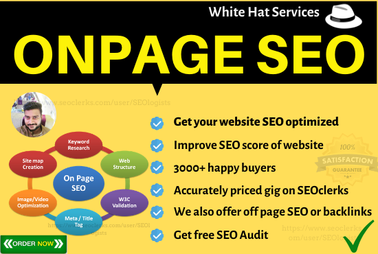 I will do On Page Optimization of your wordpress, wix, shopify or prestashop website