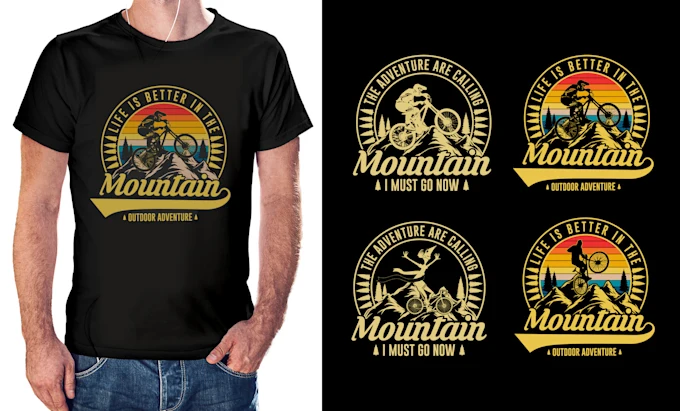 I will do custom t shirt logo design